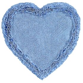 Shaggy Border Collection (Color: Blue, size: 30" Heart)