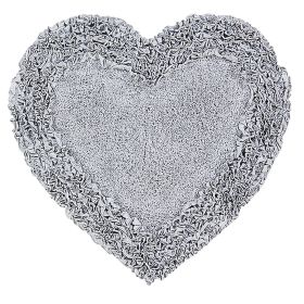 Shaggy Border Collection (Color: Silver, size: 30" Heart)