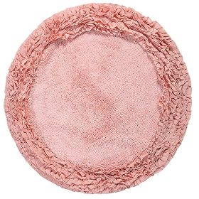 Shaggy Border Collection (Color: Pink, size: 30" Round)