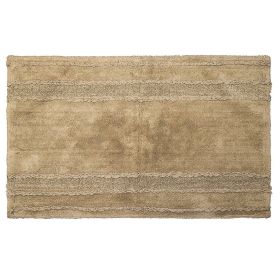 Ruffle Border Collection (Color: Beige, size: 17" x 24" Rectangle)