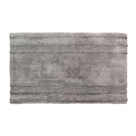 Ruffle Border Collection (Color: Light Gray, size: 21" x 34" Rectangle)