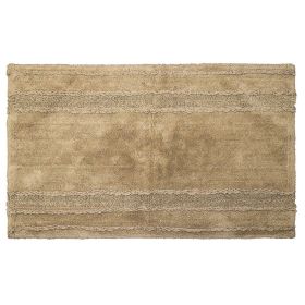 Ruffle Border Collection (Color: Beige, size: 24" x 40" Rectangle)