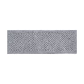 Trier Collection (Color: Silver, size: 18" x 54" Runner)