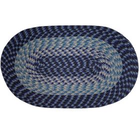 Alpine Stripe Collection (Color: Navy Stripe, size: 20" x 30" Oval)