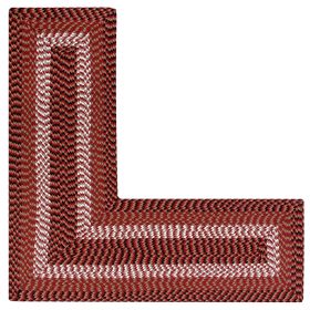 Alpine Stripe Collection (Color: Burgundy Stripe, size: 24" x 48" x 48" L-Shape)