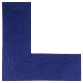 Alpine Solid Collection (Color: Navy Solid, size: 24" x 48" x 48" L-Shape)