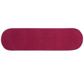 Alpine Solid Collection (Color: Burgundy Solid, size: 24" x 108" Runner)