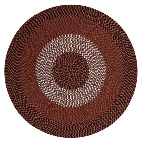 Alpine Stripe Collection (Color: Burgundy Stripe, size: 72" Round)