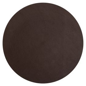 Alpine Solid Collection (Color: Chocolate Solid, size: 72" Round)