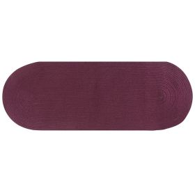 Country Solid Collection (Color: Burgundy Solid, size: 24" x 108" Runner)