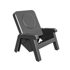 Bracket Loudspeaker Small Chair Wireless Charger (Option: Black-15W Type C Port)