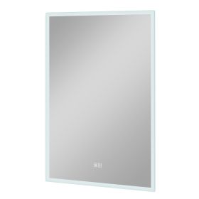 Fancy Frameless Bathroom Mirror (Material: Glass, size: 36"*28")