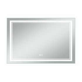 Lighted Wall Mounted Bathroom / Vanity Mirror (Material: Glass, size: 35"*24")