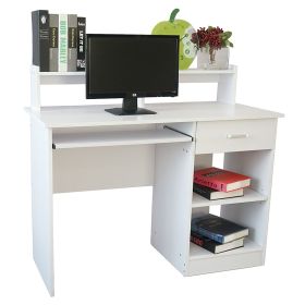 General Style Modern E1 15MM Chipboard Computer Desk RT (Color: White)